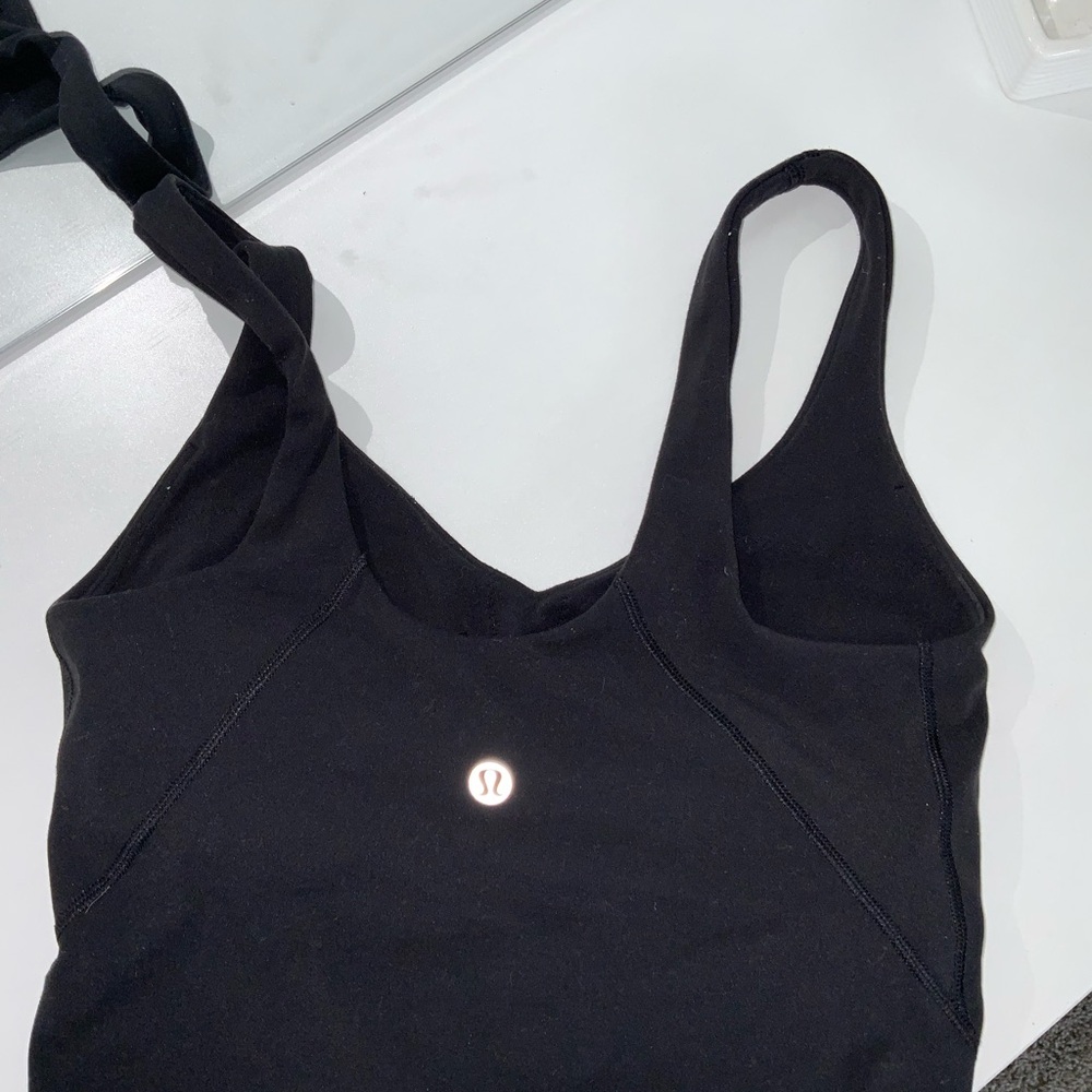 Lululemon Athletica Black Twisted Strap Tank